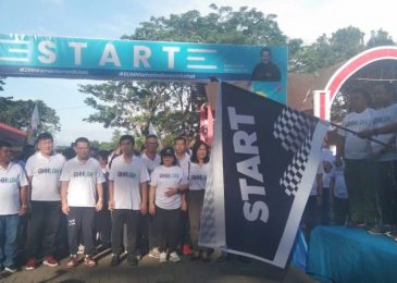Peringati HUT Ke-25, BUMN Jalan Sehat Bersama Pemkab Minut