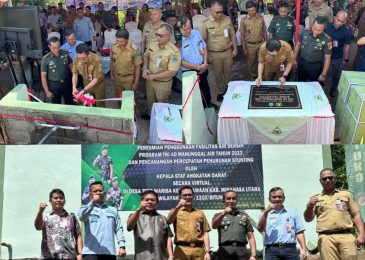 Bupati Joune Ganda Resmikan Bantuan Air Bersih Pompa Hidran Serentak Se-Indonesia 