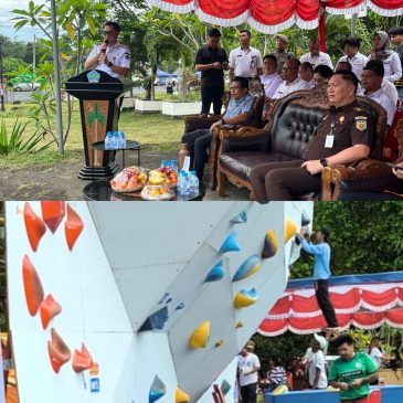 Resmikan Dinding Panjat Tebing, Ini Harapan Bupati Joune Ganda