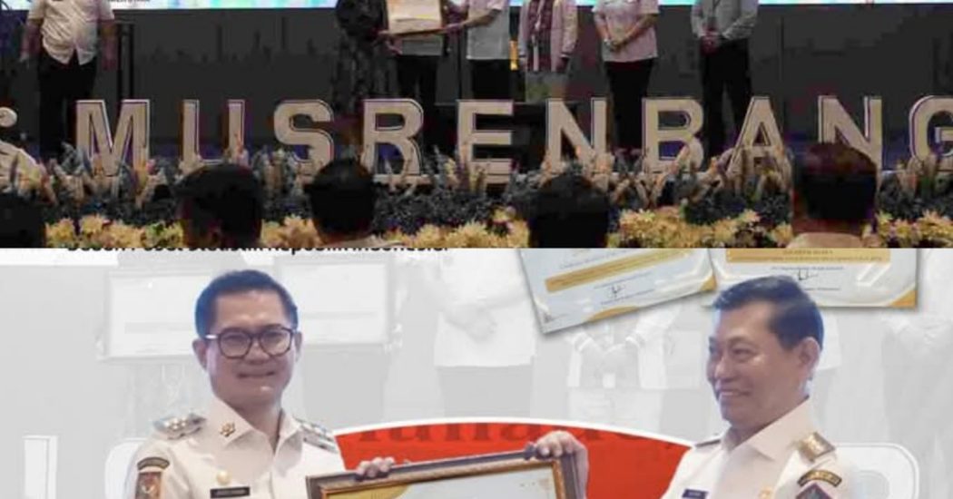 Watutumou Dua Masuk 25 Desa Terbaik Tingkat Nasional, Bupati Joune Ganda Terima Penghargaan Dari Wagub Sulut