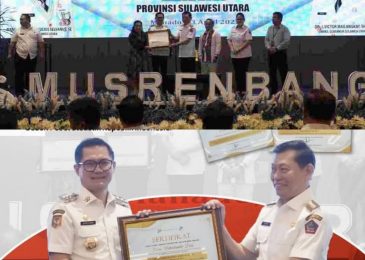 Watutumou Dua Masuk 25 Desa Terbaik Tingkat Nasional, Bupati Joune Ganda Terima Penghargaan Dari Wagub Sulut
