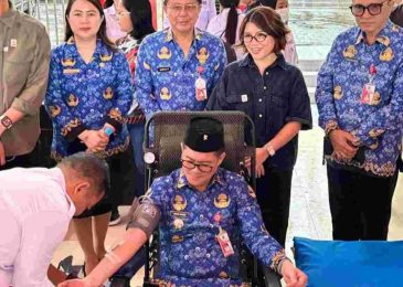 Bupati Minut Berpartisipasi di Hari Donor Darah Sedunia