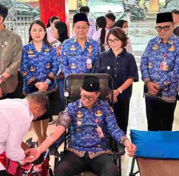 Bupati Minut Berpartisipasi di Hari Donor Darah Sedunia
