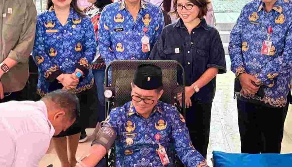 Bupati Minut Berpartisipasi di Hari Donor Darah Sedunia