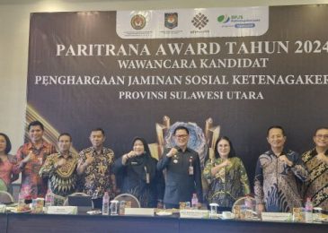 Bupati Berikan perlindungan Jaminan Sosial Ketenagakerjaan Pekerja, Pemkab Minut Berpeluang Terima Paritana Award 2024