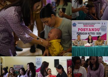 Pentingnya Kesehatan dan Gizi, Ketua TP-PKK Rizya Ganda Davega Sambangi Posyandu Desa Kaima