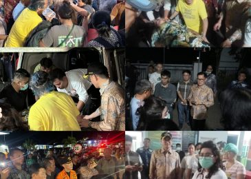 Bupati Joune Ganda Turun Langsung Kerahkan Seluruh Tenaga Kesehatan dan 11 Unit Ambulance Laut Evakuasi Korban KM Barcelona 5