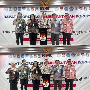 Pencegahan Korupsi di Daerah, Bupati Joune Ganda Hadiri Rakor Bersama KPK RI
