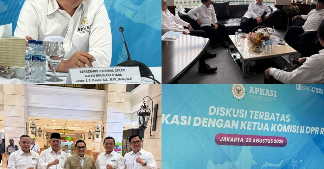 Jadi Moderator, Sekjen APKASI Joune Ganda Diskusi Nasional Bersama Ketua Komisi II DPR RI
