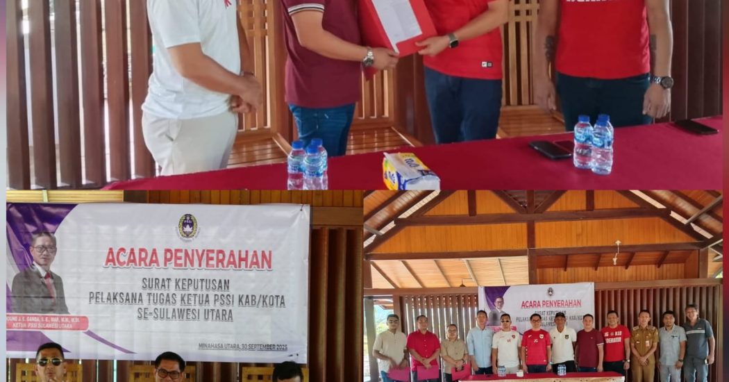 7 Plt Ketua Askab-Askot Terima SK, Ini Harapan Ketua Asprov Sulut Joune Ganda