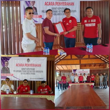 7 Plt Ketua Askab-Askot Terima SK, Ini Harapan Ketua Asprov Sulut Joune Ganda