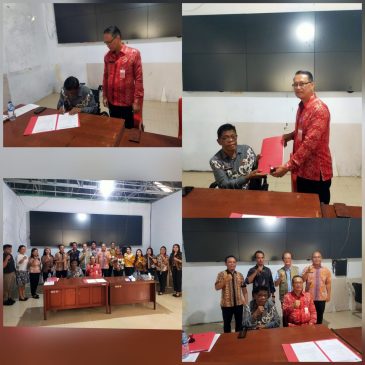 Serah Terima Administrasi Kadis Kominfo Minut Disaksikan Asisten II