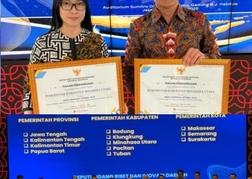 Sejalan Dengan Visi Presiden Prabowo, Bupati Joune Ganda Terima Penghargaan BRIDA Optimal Tahun 2025