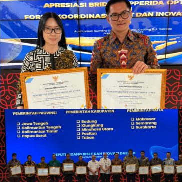 Sejalan Dengan Visi Presiden Prabowo, Bupati Joune Ganda Terima Penghargaan BRIDA Optimal Tahun 2025