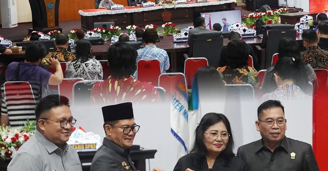 Hadiri Tiga Agenda Penting Paripurna DPRD Minut, Bupati Joune Ganda Berharap Pelaksanaan Program dan Kebijakan Dapat Berjalan Efektif