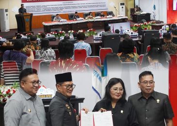 Hadiri Tiga Agenda Penting Paripurna DPRD Minut, Bupati Joune Ganda Berharap Pelaksanaan Program dan Kebijakan Dapat Berjalan Efektif