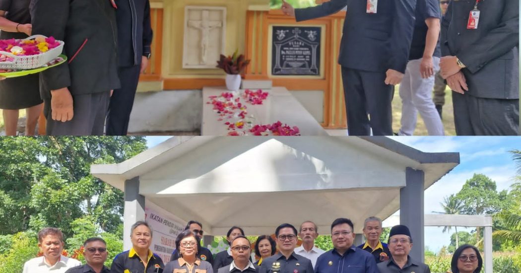 Jelang HUT Minut, JG-KWL Ziarah Ke Makam Drs Paulus Pitoy Kepel
